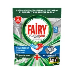 Fairy Platinum Ultra Plus Bulaşık Makinesi Kapsülü 32'li 