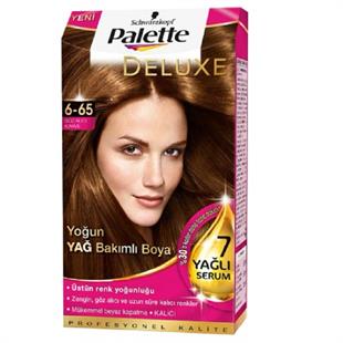 Palette Deluxe Yağ Bakımlı Saç Boyası 6-65 Göz Alıcı Kahve