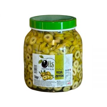 Olis Sofralık Dilimli Yeşil Zeytin 1 Kg Pet