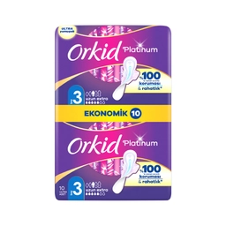 Orkid Platinum Ekstra Uzun Hijyenik Ped 10'lu