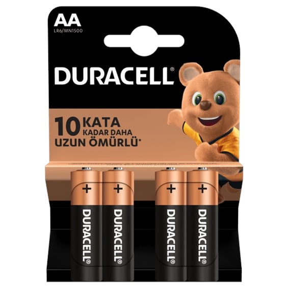 Duracell Alkalin Kalem Pil Aa 4'Lü Paket
