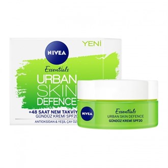 Nivea Urban Skin Detox Spf 20 50 ml 48 Saat Nem Takviyesi Gündüz Kremi