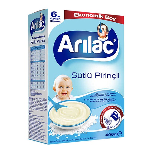Arılac Kaşık Maması Sütlü Pirinçli 400 gr