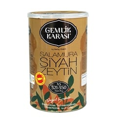 Gemlik Karası Siyah Salamura Zeytin 800 gr XS 321-350 Tnk