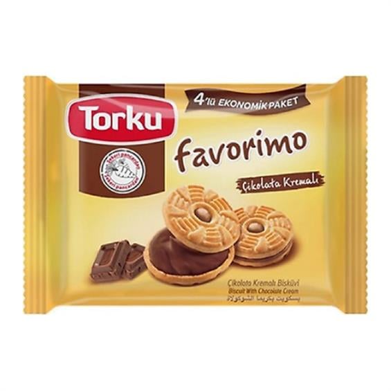 Torku Favorimo Bisküvi Çikolata Kremalı 61 gr 4'lü
