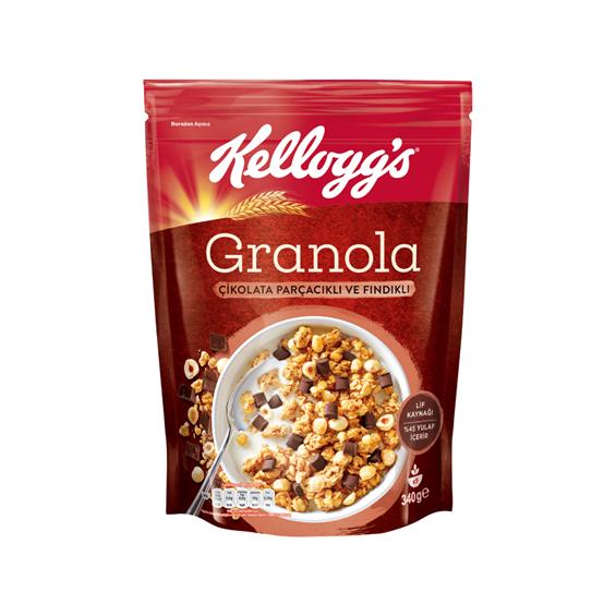 Kellogs Gronala Çikolata Parçacıklı Fındıklı 340 gr