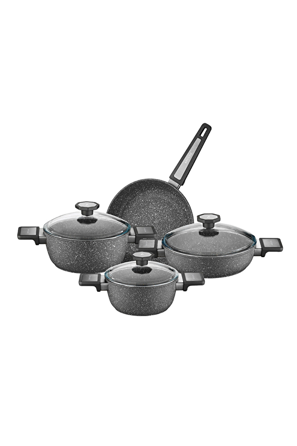 Ar Yıldız Vortex Tencere Seti Granitium 7 Parça