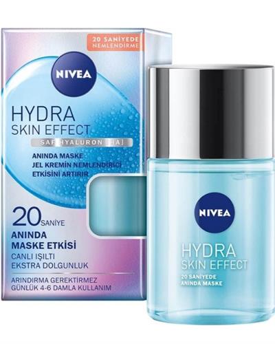NIVEA Hydra Skin Effect 20 Saniyede Anında Yüz Maskesi 100Ml; Saf Hyaluron; 72 Saat Nemlendirme; D