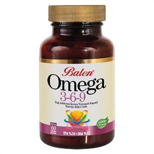 Balen Omega 3-6-9 Yağ Asitleri İçeren Yumuşak Kapsül 1585 mg 60 Kapsül