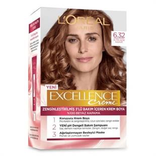 L'Oreal Paris Excellence Saç Boyası 6/32 Altın Açık Kahve