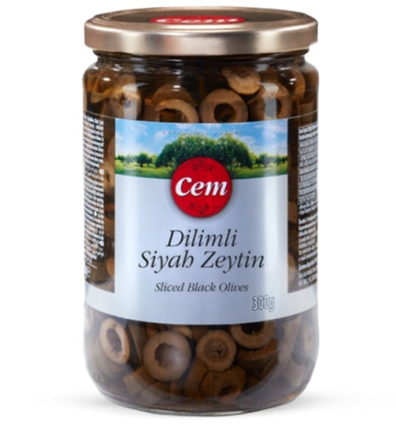 Cem Dilimli Sıyah  Zeytin 300 gr