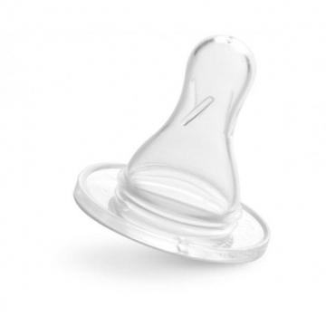 Bebedor Dar Ağız Biberon Emziği Yavaş Akış 0-3 Ay Şeffaf