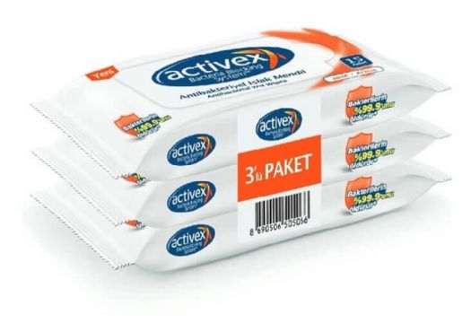 Activex Cep Islak Mendil Aktif 3 x 15 Li