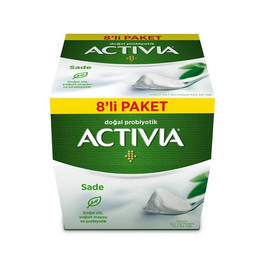 Danone Activia Probiyotik Sade Yoğurt 8x100 gr