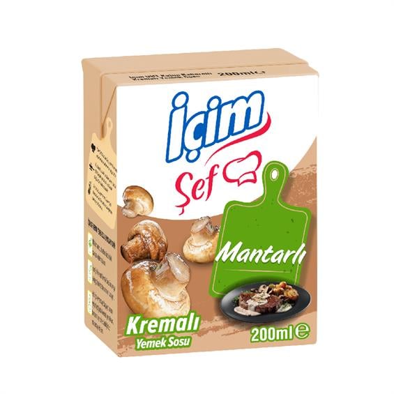 İçim Şef Krema Mantarlı Yemek Sosu 200 ml