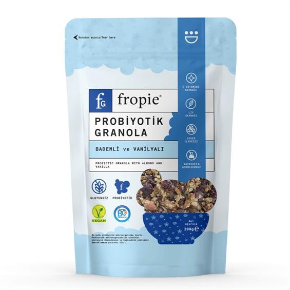 Fropie Badem&Vanilya Probiyotik Granola 200 gr