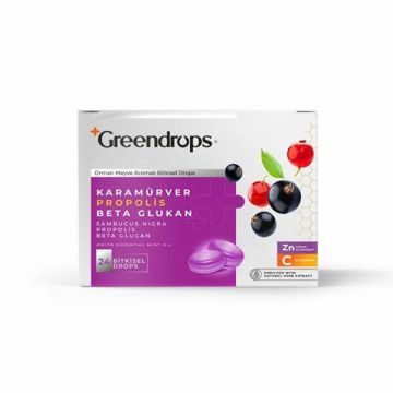 Green Label Greendrops Karamürver & Propolis & Beta Glukan 24 Bitkisel Drops 62 Gr