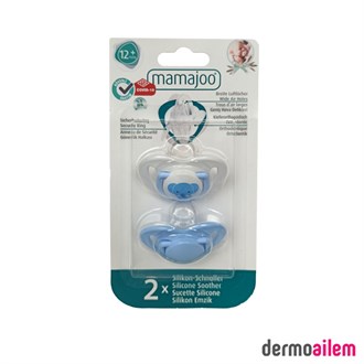 Mamajoo Mavi Fil Silikon Ortodontik 12 Ay+ 2'li Emzik