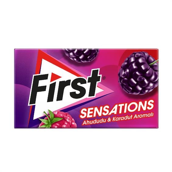 First Sensations Ahududu Ve Karadut Aromalı Sakız