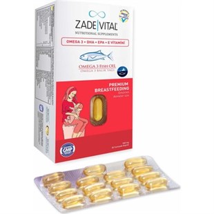 Zade Vital Omega 3 50 Kapsül - Emziren Anneler İçin