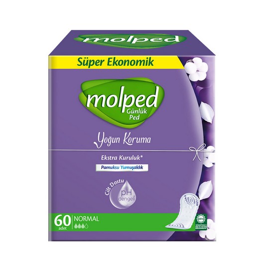 Molped Günlük Ped Süper Ekonomik Yoğun Koruma 60 Lı