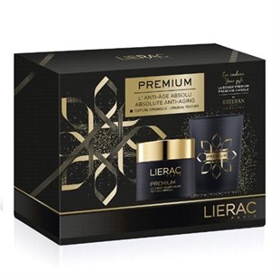Lierac Premium La Creme Voluptueuse 50Ml + Premium Kokulu Mum 170Gr Hediye (Gündüz Ve Gece)Kuru Cilt