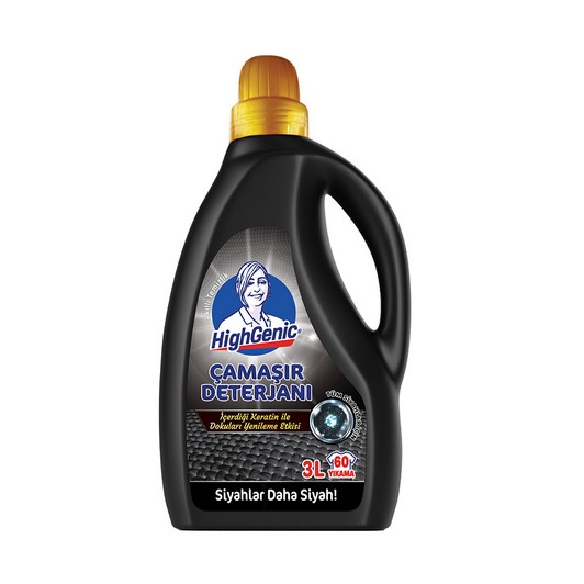 Highgenic Bakım Sıvı Çamaşır Deterjanı 3 lt Siyah