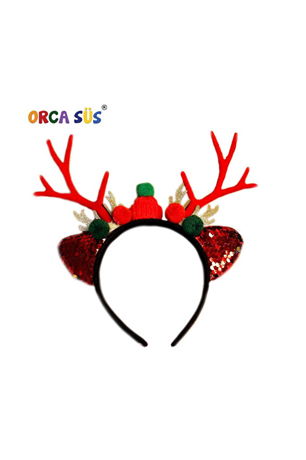 Yılbaşı Geyik Taç Kırmızı