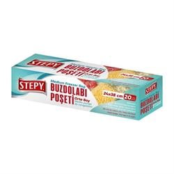 Stepy Buzdolabı Poşeti Orta Boy 20 Adet ( 24x38 cm)