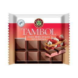 Tambol Çilekli Dolgulu Milföy Çikolata 100 G