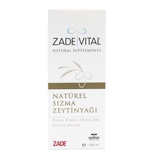 Zade Vital Natürel Sizma Zeytinyaği Sivi Cam Şişe 100 ml