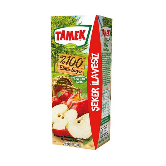 Tamek Elma Nektarı %100 200 ml 