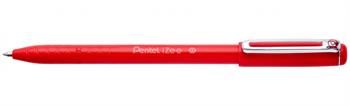 Pentel İzee 0.7 MM Yağ Bazlı Kapaklı Roller Kalem Kırmızı BX457