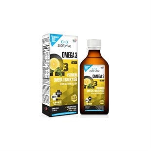 Zade Vital Omega 3 Balik Yaği Şurubu Limon Aromali 200 ml