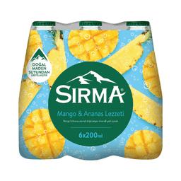 Sırma Ananas Mango Maden Suyu 6x200 Ml