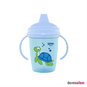 Wee Baby Enjoy Akıtmaz PP Alıştırma Bardağı 6+Ay 240Ml Mavi