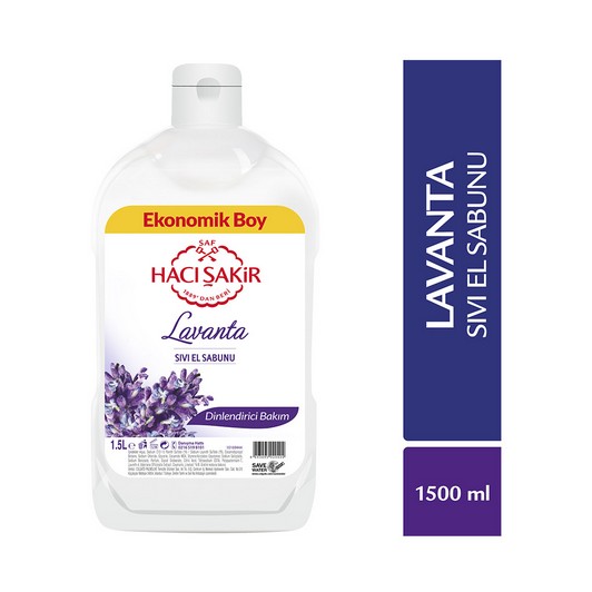 Hacı Şakir Lavanta Dinlendirici Bakım Sıvı El Sabunu 1500 ml