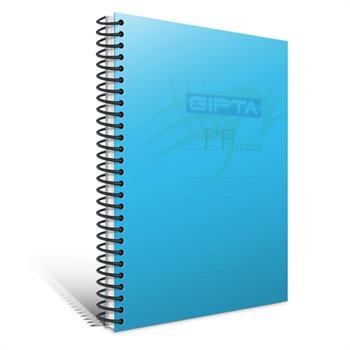 Gıpta Spiralli Defter Eko Plastik Kapak Kareli 120 YP A4 3-2036000-2012