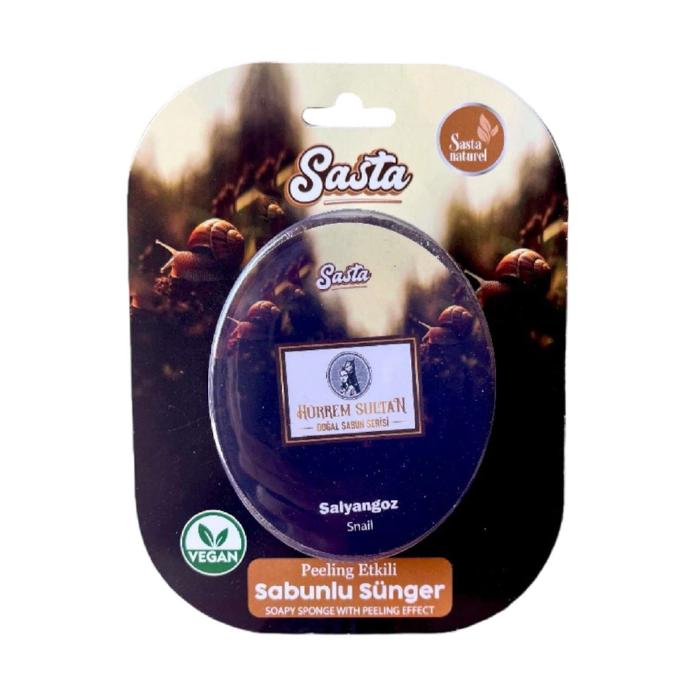 Sasta Yetişkin Süngerli Salyangoz Sabun 130 gr