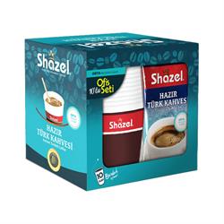 Shazel Hazır Türk Kahvesi Orta Ofis Seti 9G X 10 Adet