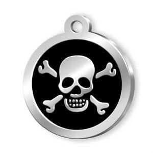 Dalis Pet Tag Mineli Seri Kuru Kafa Desenli Künye