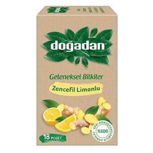 Doğadan Geleneksel Bitkiler Zencefil Limonlu Bitki Çayı 18'li