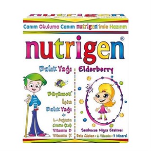 Nutrigen Elderberry Şurup 200 ml + Balık Yağı Şurubu 200 ml Kofre