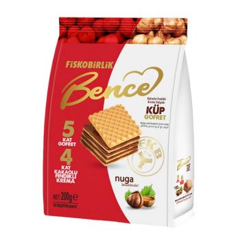 Fiskobirlik Bence Kakaolu Fındıklı Küp Gofret 200 Gr