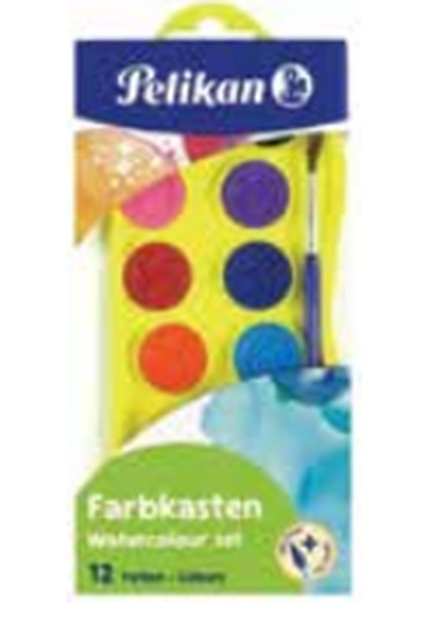Pelikan Sulu Boya 12 Renk Küçük Boy