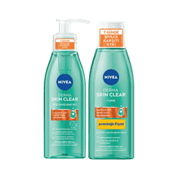 Nivea Derma Yüz Temizleme Jeli+Tonik 150 Ml+200 Ml