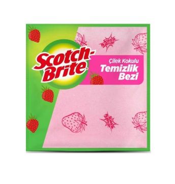 Scotch Brite Çilek Kokulu Temizlik Bezi 3 Adet