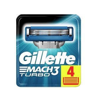 Gillette Mach3 Turbo Yedek Tıraş Bıçağı 4'lü
