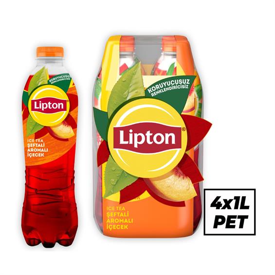 Lipton Ice Tea Şeftali 4'lü1 lt