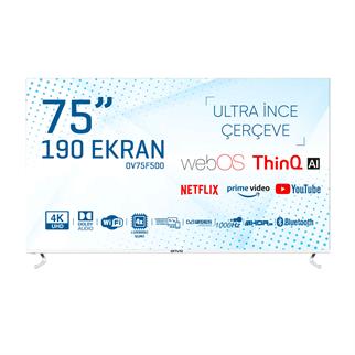 Onvo OV75f500 75' Frameless Ultra HD 4K WebOS Smart Led TV